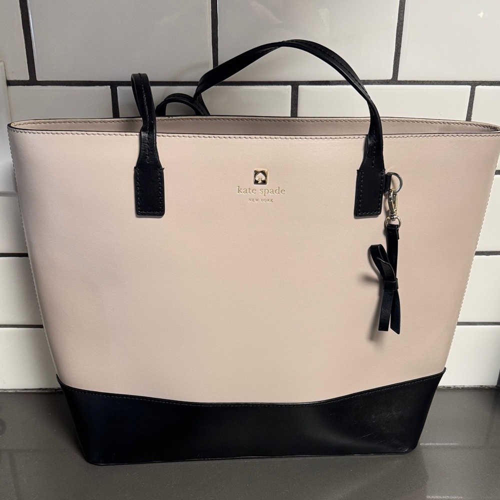 Kate Spade Black and Cream Tote